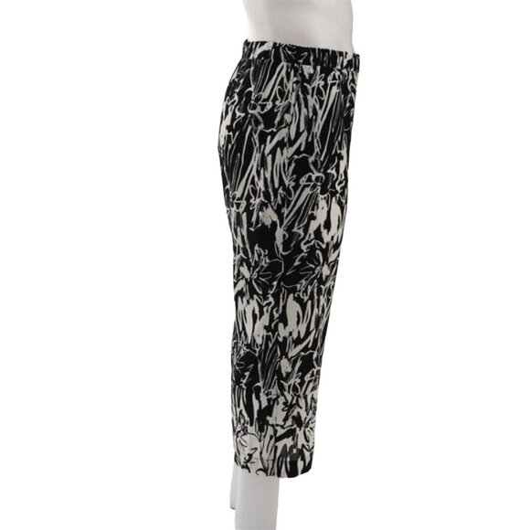 NWT TRUTH + STYLE PRINTED WOVEN CROPPED PANTS BLACK & WHITE XL - Picture 6 of 13